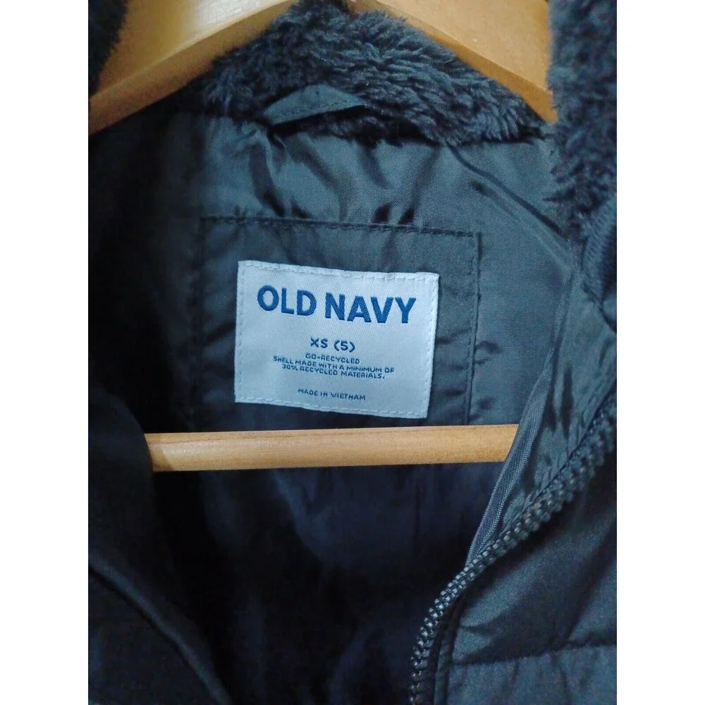 NWT Frost Free Puffer Hooded Jacket w/ Thumb‎ Holes Black Boys XS 5